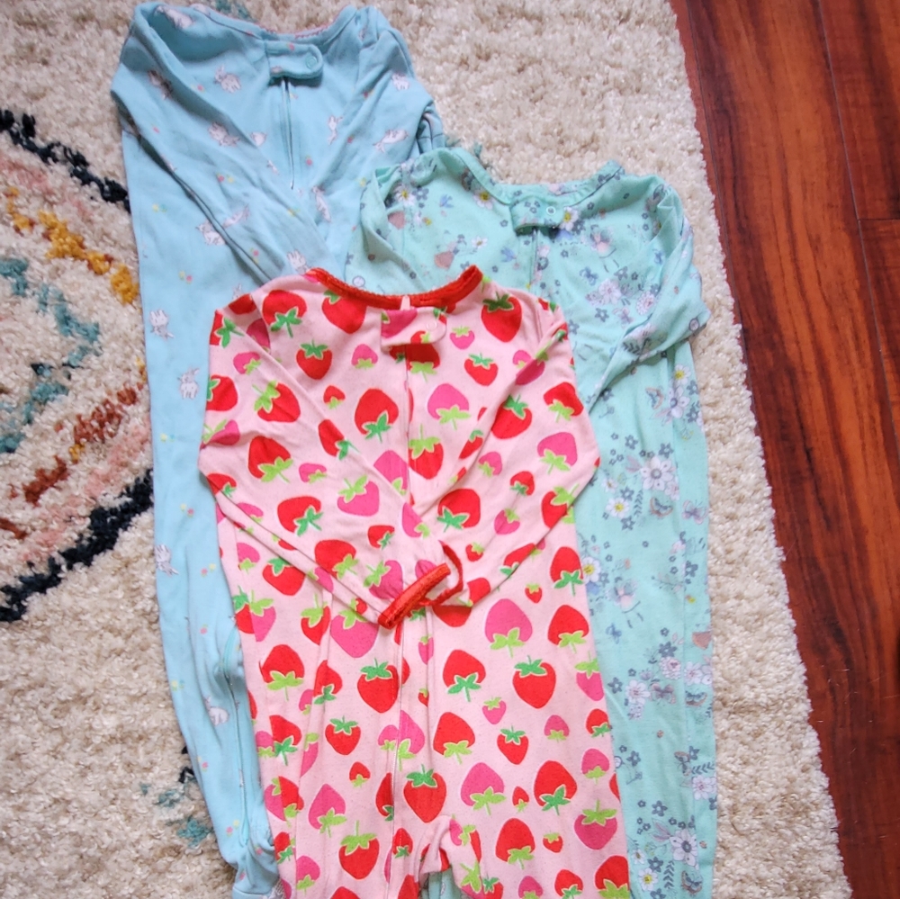 3 pack footy pajamas